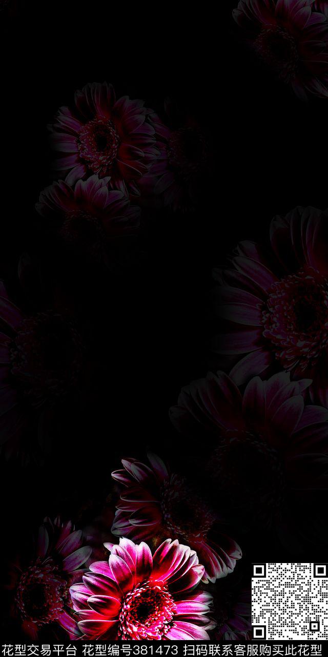 3D定位花数码印花华亿平台下载（图片编号: 381473） - 瓦栏（Walan）