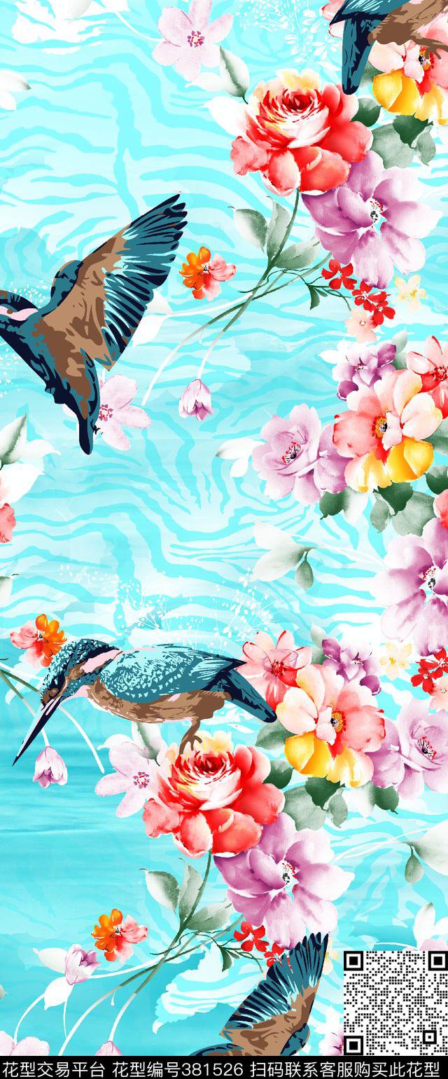 花花世界鸟语花香数码印花华亿平台下载（图片编号: 381526） - 瓦栏（Walan）