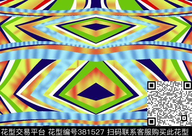 花花世界几何图案传统印花华亿平台下载（图片编号: 381527） - 瓦栏（Walan）