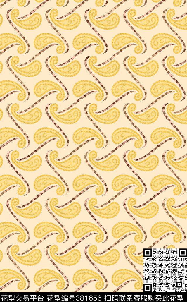 底纹欧美传统印花华亿平台下载（图片编号: 381656） - 瓦栏（Walan）