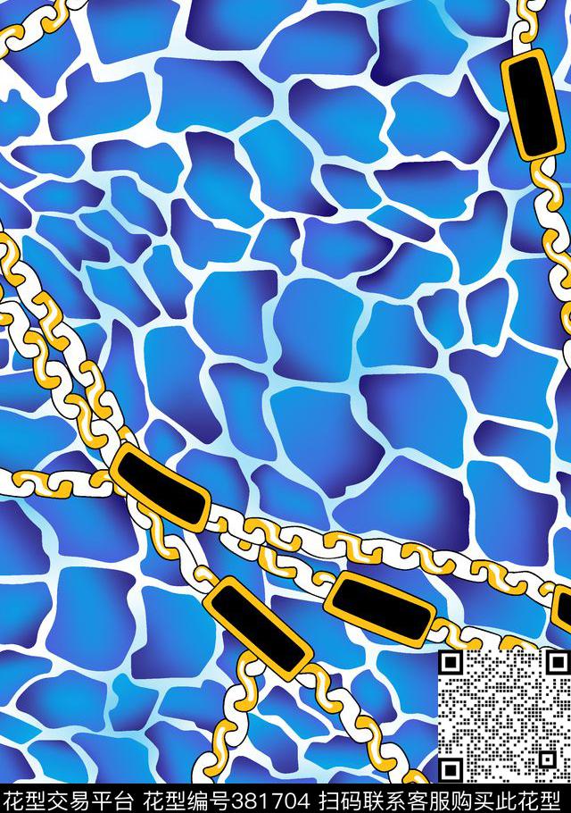 花花世界链条花纹传统印花华亿平台下载（图片编号: 381704） - 瓦栏（Walan）
