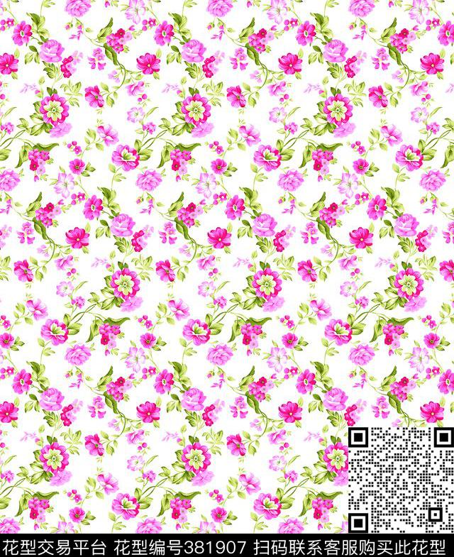 满幅碎花传统印花华亿平台下载（图片编号: 381907） - 瓦栏（Walan）
