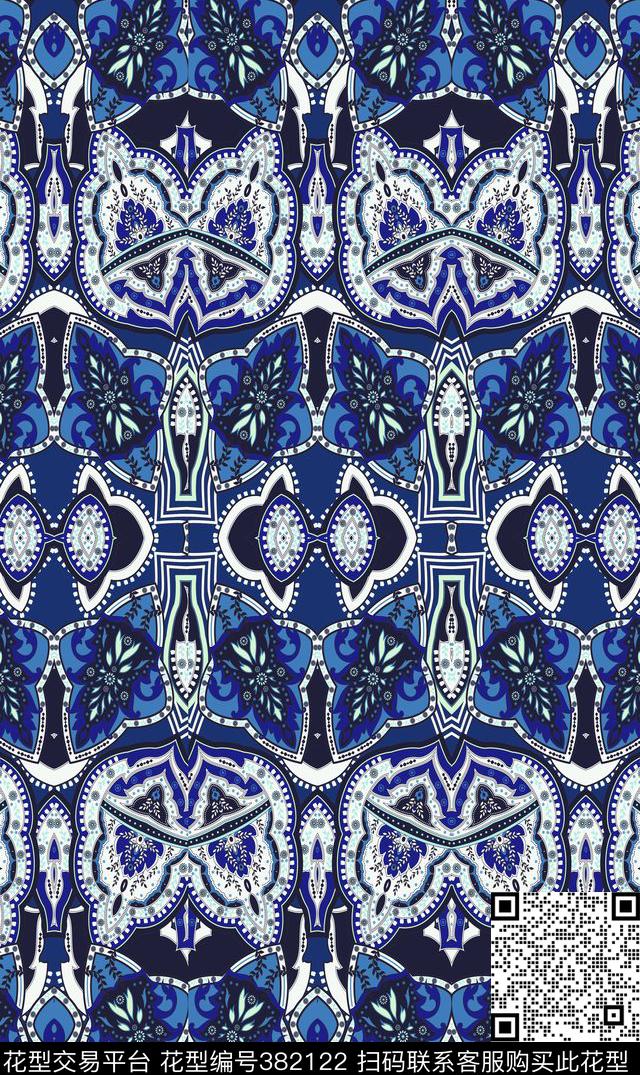 民族欧式佩兹利传统印花华亿平台下载（图片编号: 382122） - 瓦栏（Walan）