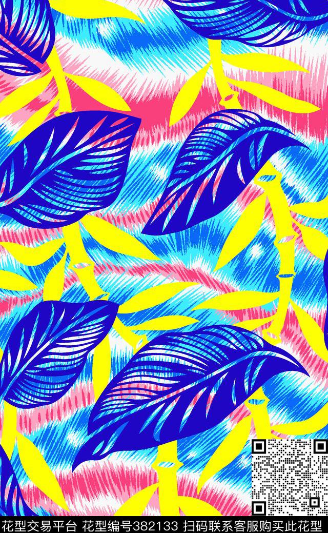 大叶子花花世界传统印花华亿平台下载（图片编号: 382133） - 瓦栏（Walan）