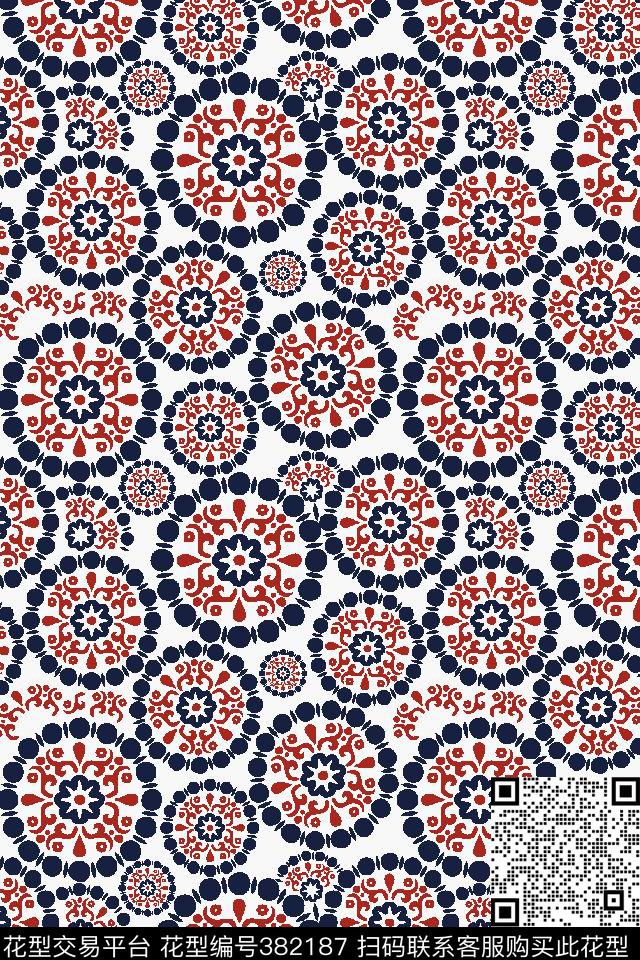 休闲清新传统印花华亿平台下载（图片编号: 382187） - 瓦栏（Walan）