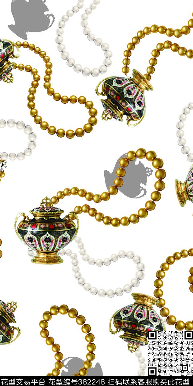 时尚宝石珠宝首饰器皿数码印花华亿平台下载（图片编号: 382248） - 瓦栏（Walan）
