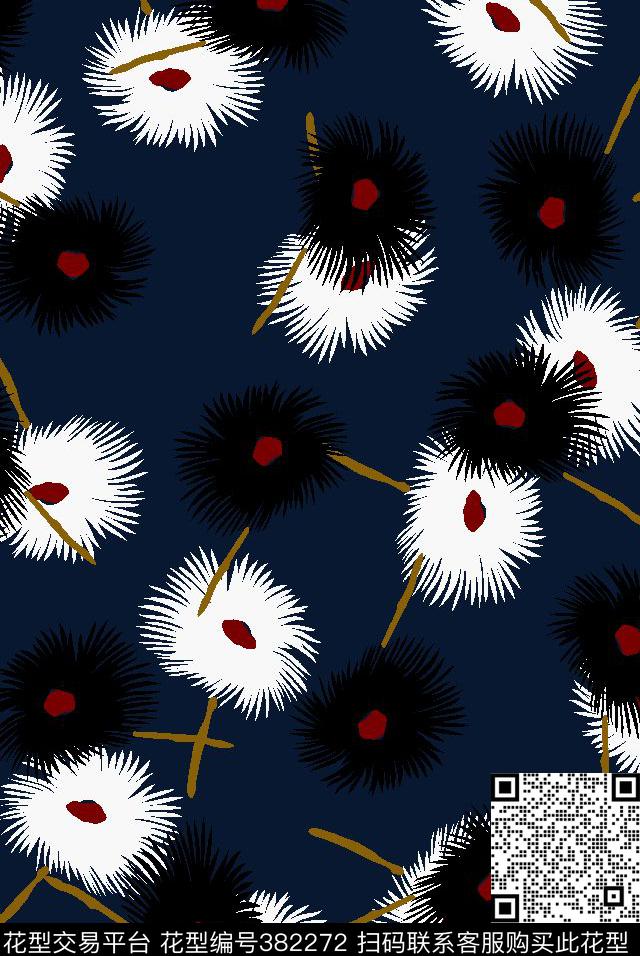 男装蒲公英时尚传统印花华亿平台下载（图片编号: 382272） - 瓦栏（Walan）