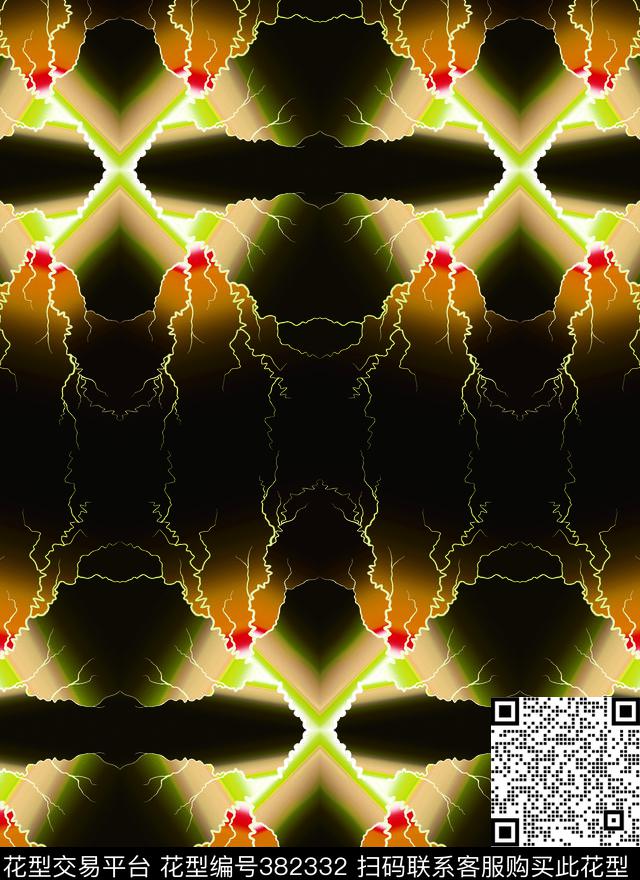 闪电云彩数码印花华亿平台下载（图片编号: 382332） - 瓦栏（Walan）