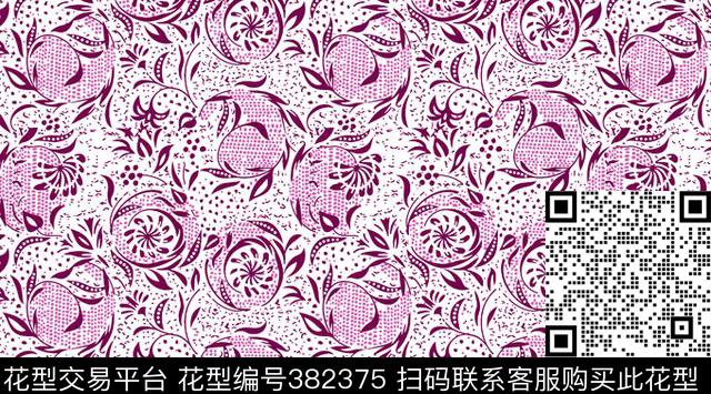 抽象乱花碎花传统印花华亿平台下载（图片编号: 382375） - 瓦栏（Walan）