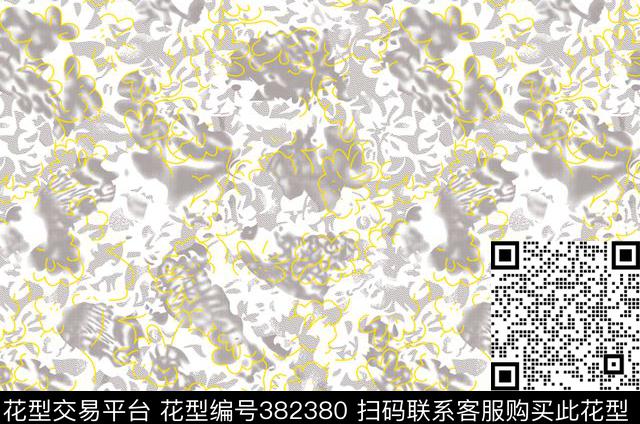 抽象线条传统印花华亿平台下载（图片编号: 382380） - 瓦栏（Walan）