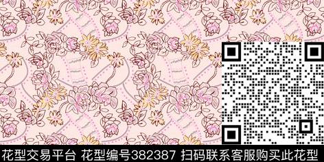 乱花花卉墙纸传统印花华亿平台下载（图片编号: 382387） - 瓦栏（Walan）