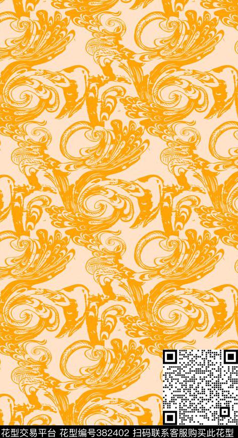 欧式抽象华亿平台墙纸传统印花华亿平台下载（图片编号: 382402） - 瓦栏（Walan）