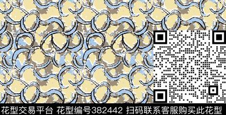 抽象线条传统印花华亿平台下载（图片编号: 382442） - 瓦栏（Walan）