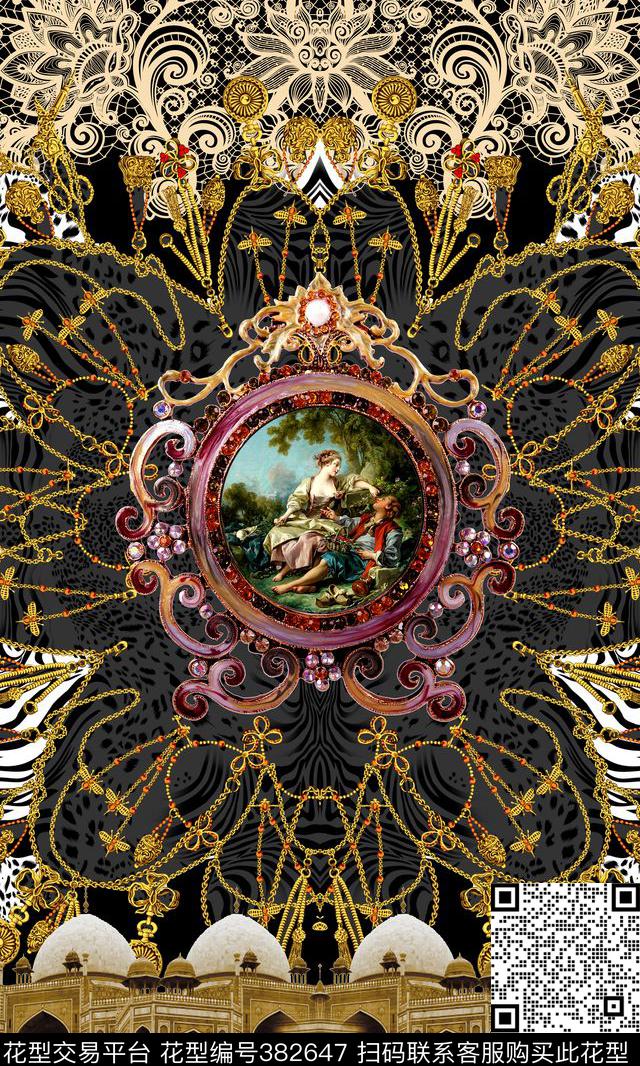 金属欧式花纹欧式建筑数码印花华亿平台下载（图片编号: 382647） - 瓦栏（Walan）