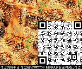 休闲豹纹数码印花华亿平台下载（图片编号: 382708） - 瓦栏（Walan）
