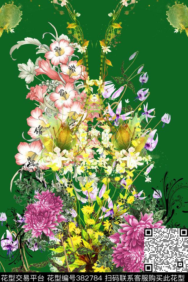 休闲花贲定位女装数码印花华亿平台下载（图片编号: 382784） - 瓦栏（Walan）