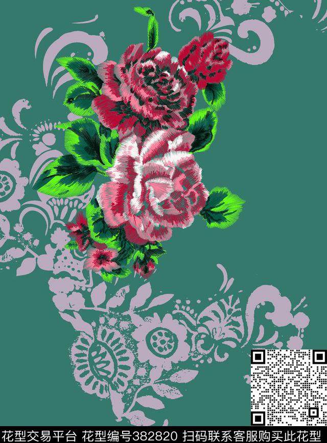 清新传统印花华亿平台下载（图片编号: 382820） - 瓦栏（Walan）