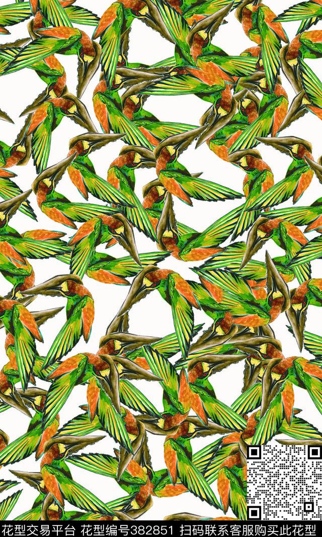 小鸟数码印花华亿平台下载（图片编号: 382851） - 瓦栏（Walan）