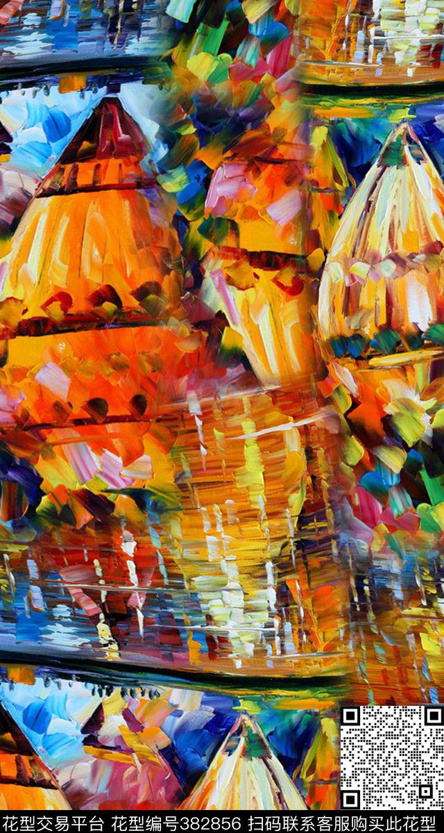 抽象热气球打折华亿平台数码印花华亿平台下载（图片编号: 382856） - 瓦栏（Walan）