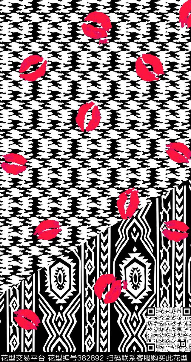 经典几何元素传统印花华亿平台下载（图片编号: 382892） - 瓦栏（Walan）