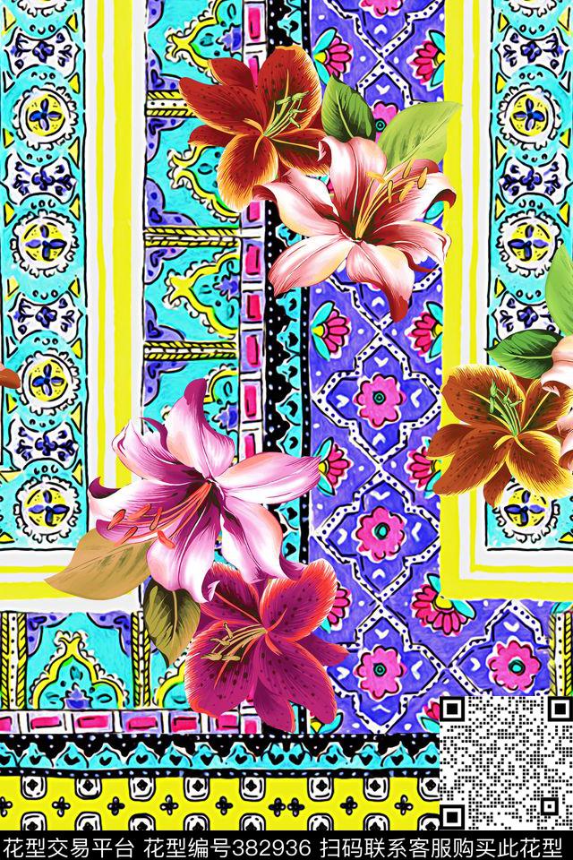 定位老年花数码印花华亿平台下载（图片编号: 382936） - 瓦栏（Walan）