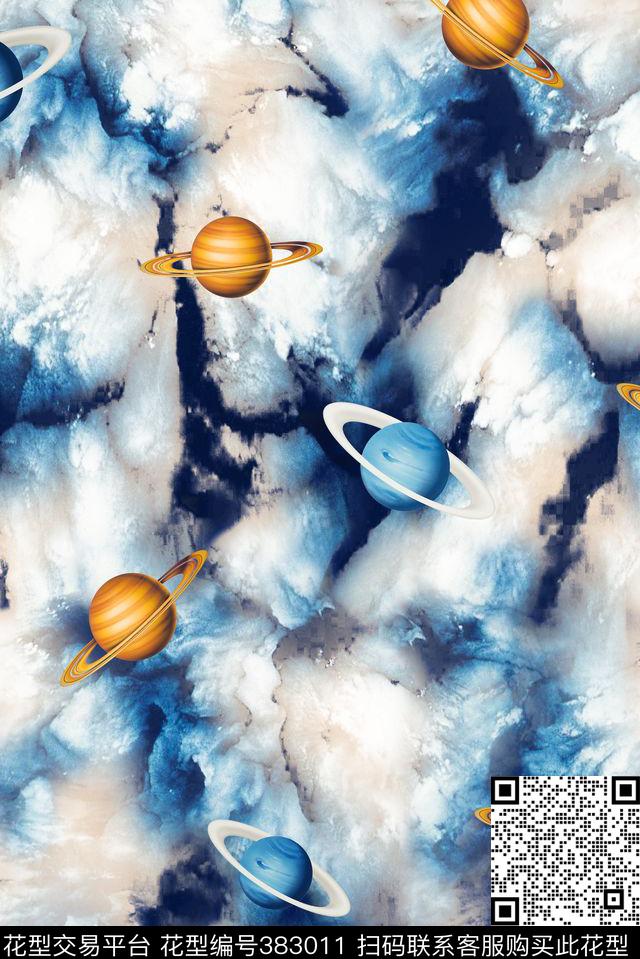 数码宇宙木星男装女装宇宙木星流行时尚花等数码印花华亿平台下载（图片编号: 383011） - 瓦栏（Walan）