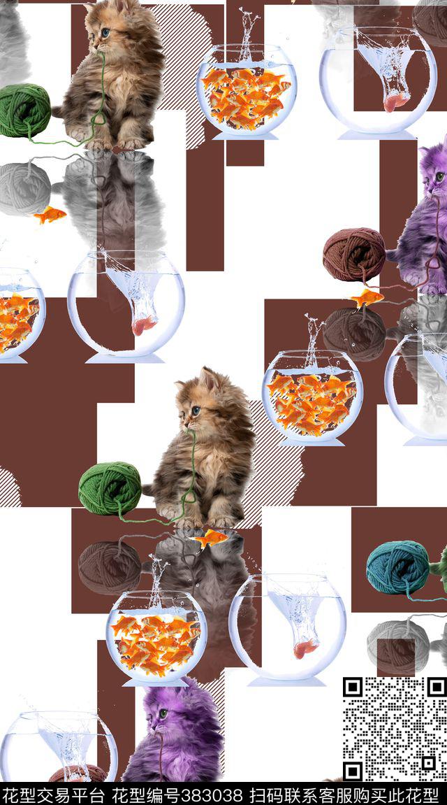 经典图案数码印花华亿平台下载（图片编号: 383038） - 瓦栏（Walan）