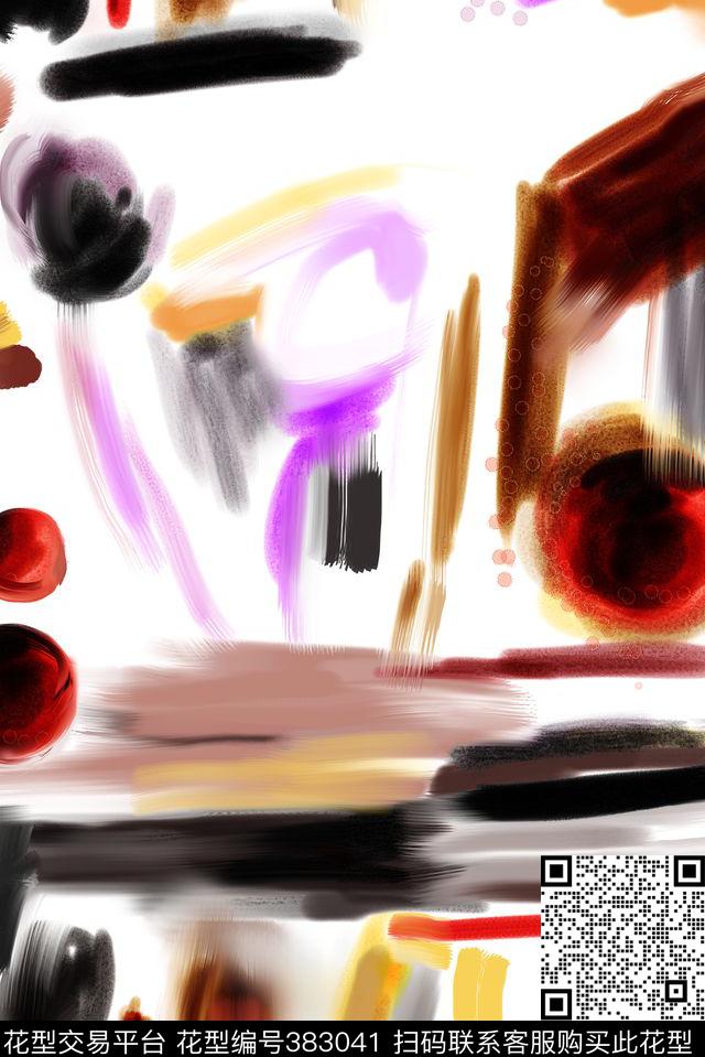 水彩抽象几何抽象几何水彩抽象几何数码印花华亿平台下载（图片编号: 383041） - 瓦栏（Walan）