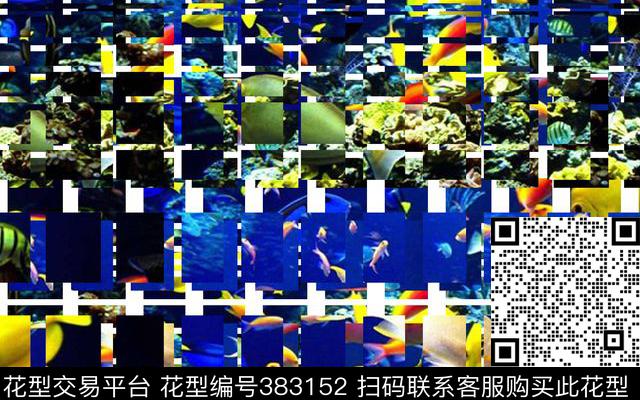 潮流复古海洋数码印花华亿平台下载（图片编号: 383152） - 瓦栏（Walan）