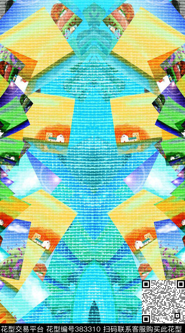 几何定位式组合图片、几何数码印花华亿平台下载（图片编号: 383310） - 瓦栏（Walan）