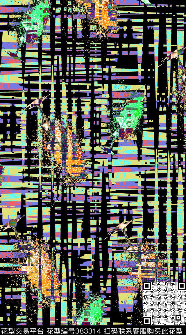 抽象数码印花华亿平台下载（图片编号: 383314） - 瓦栏（Walan）