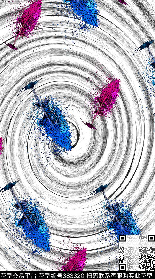 抽象数码印花华亿平台下载（图片编号: 383320） - 瓦栏（Walan）