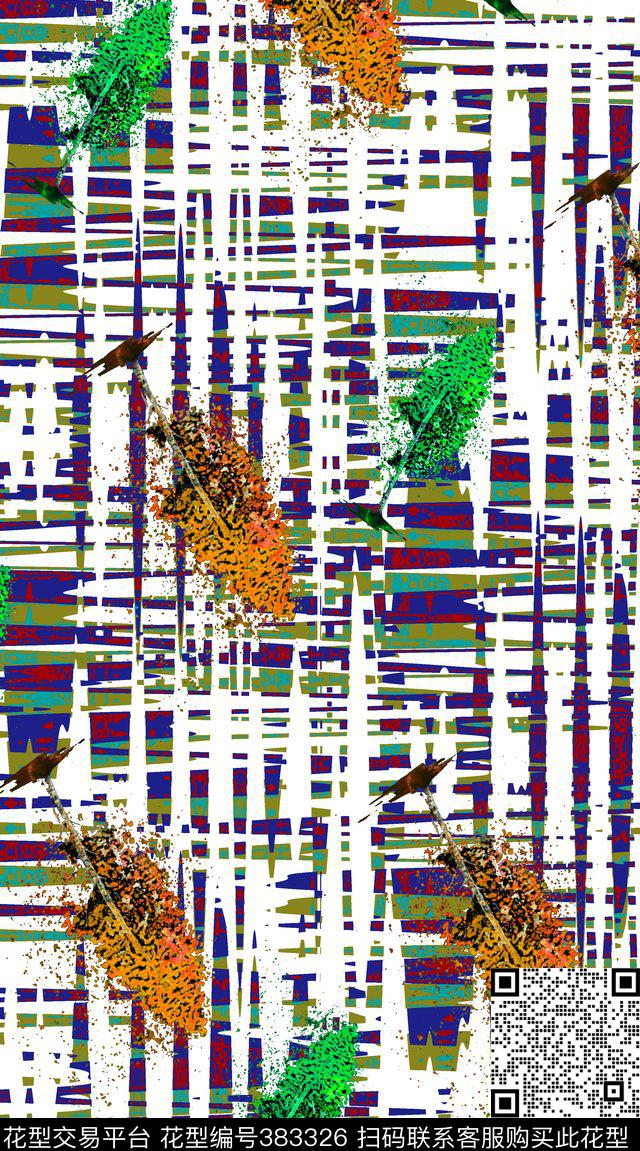 抽象数码印花华亿平台下载（图片编号: 383326） - 瓦栏（Walan）