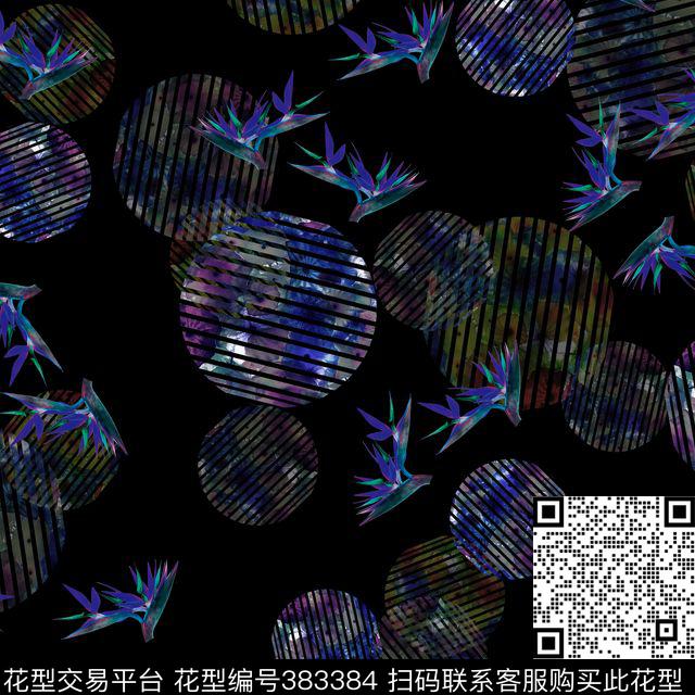 潮流复古手绘数码印花华亿平台下载（图片编号: 383384） - 瓦栏（Walan）