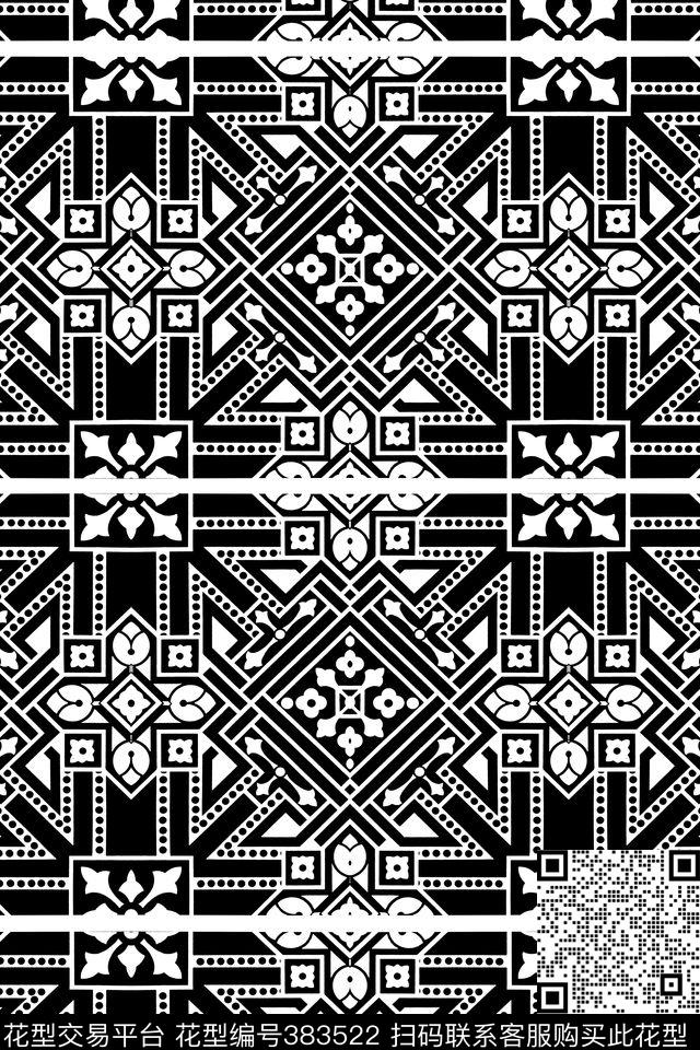 几何简约男装传统印花华亿平台下载（图片编号: 383522） - 瓦栏（Walan）