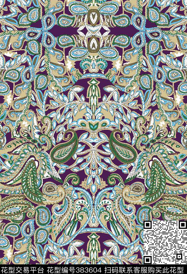 火腿纹民族男装传统印花华亿平台下载（图片编号: 383604） - 瓦栏（Walan）