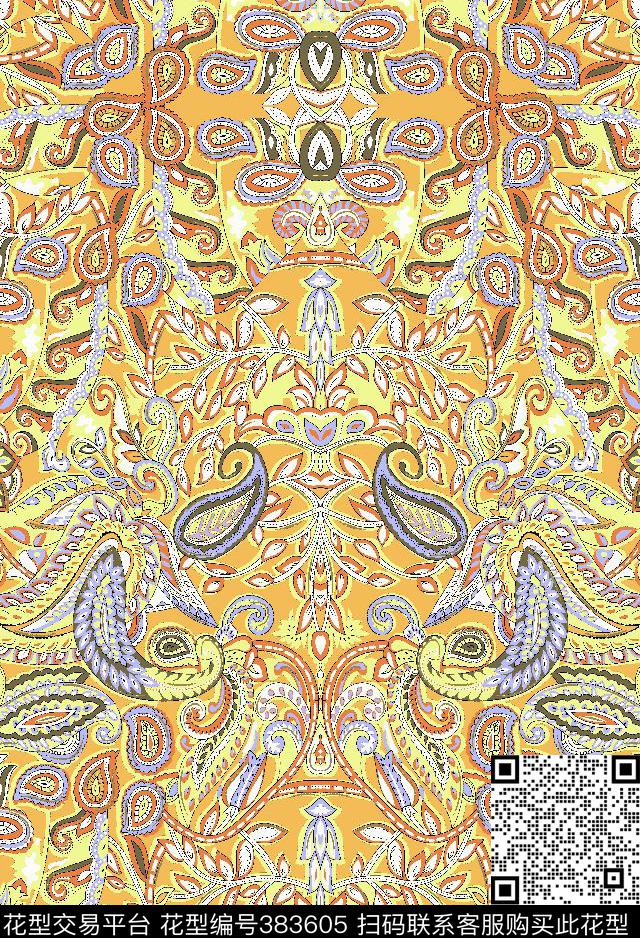 火腿纹民族男装传统印花华亿平台下载（图片编号: 383605） - 瓦栏（Walan）