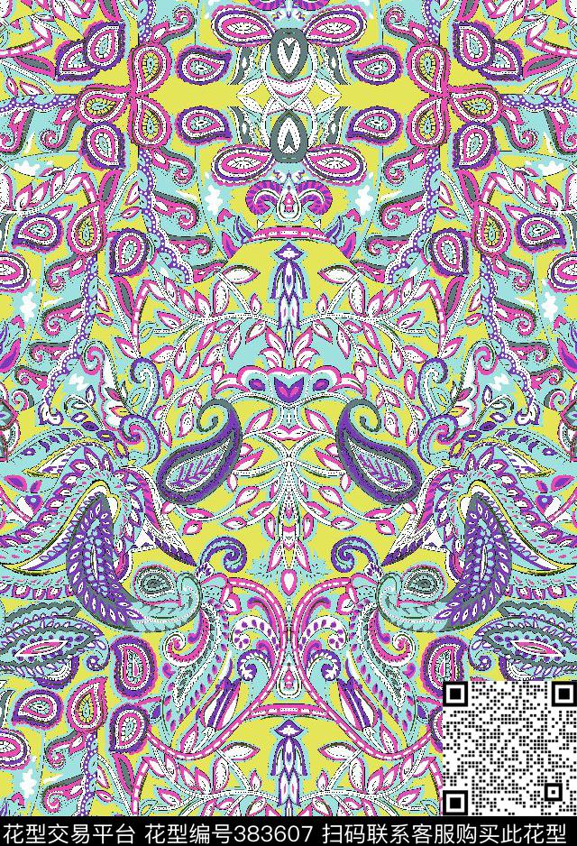 火腿纹民族男装传统印花华亿平台下载（图片编号: 383607） - 瓦栏（Walan）