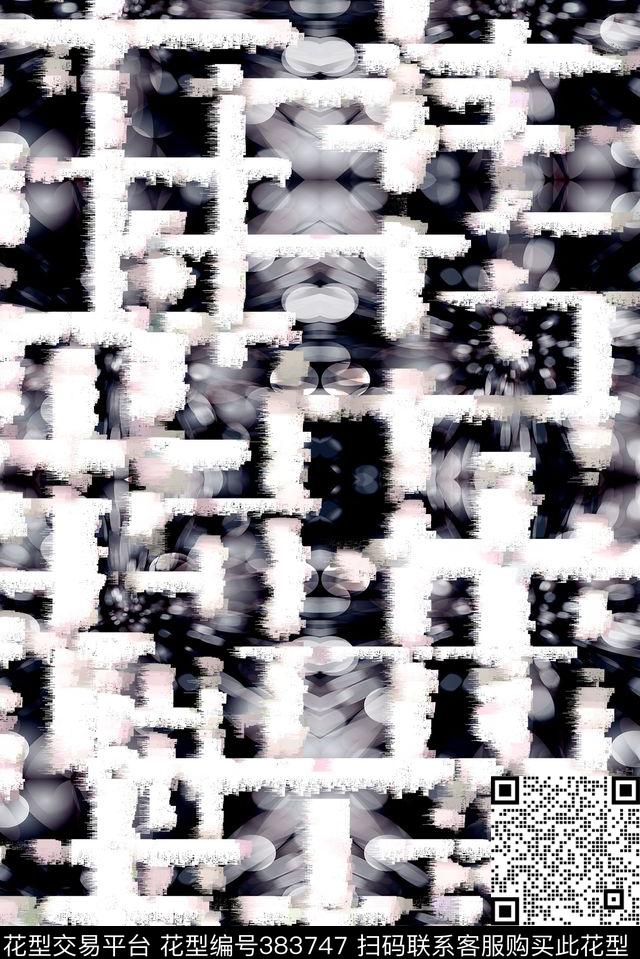 几何男装衬衫几何抽象几何数码印花华亿平台下载（图片编号: 383747） - 瓦栏（Walan）