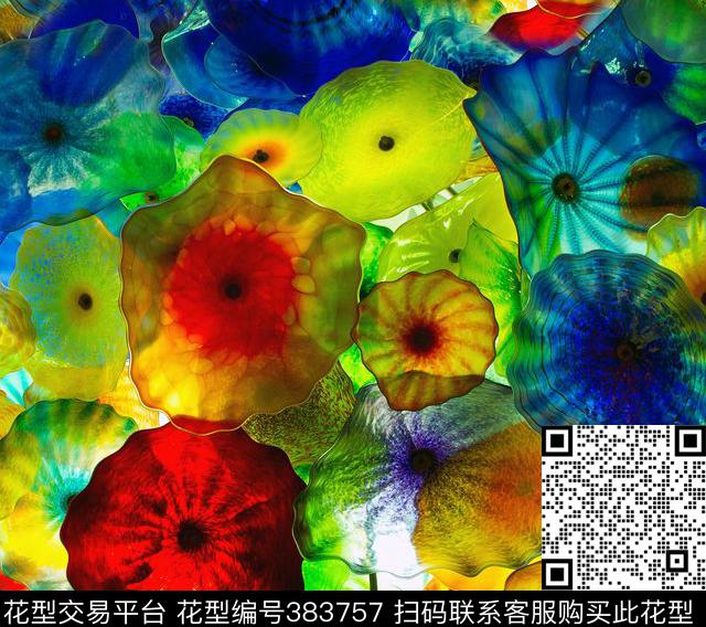 潮流抽象复古数码印花华亿平台下载（图片编号: 383757） - 瓦栏（Walan）