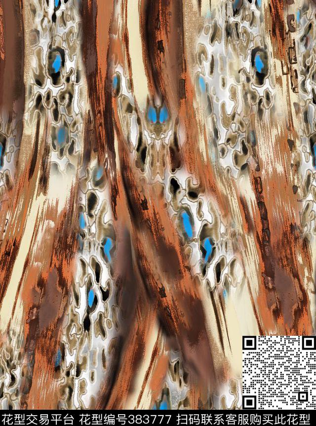 传统印花动物纹豹纹动物纹传统印花华亿平台下载（图片编号: 383777） - 瓦栏（Walan）