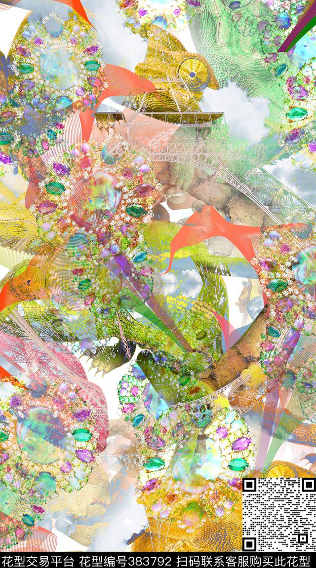 动物照片机理数码印花华亿平台下载（图片编号: 383792） - 瓦栏（Walan）