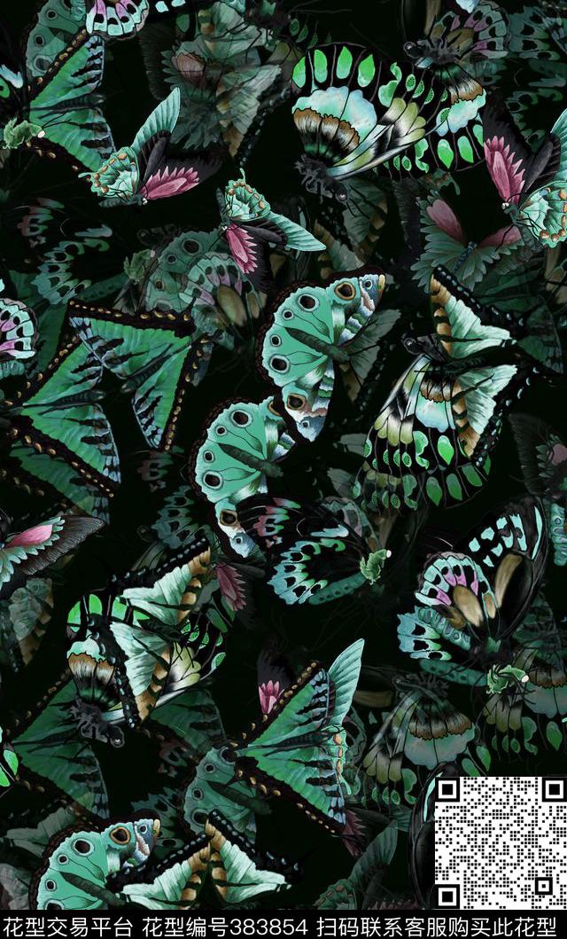 潮流动物复古数码印花华亿平台下载（图片编号: 383854） - 瓦栏（Walan）