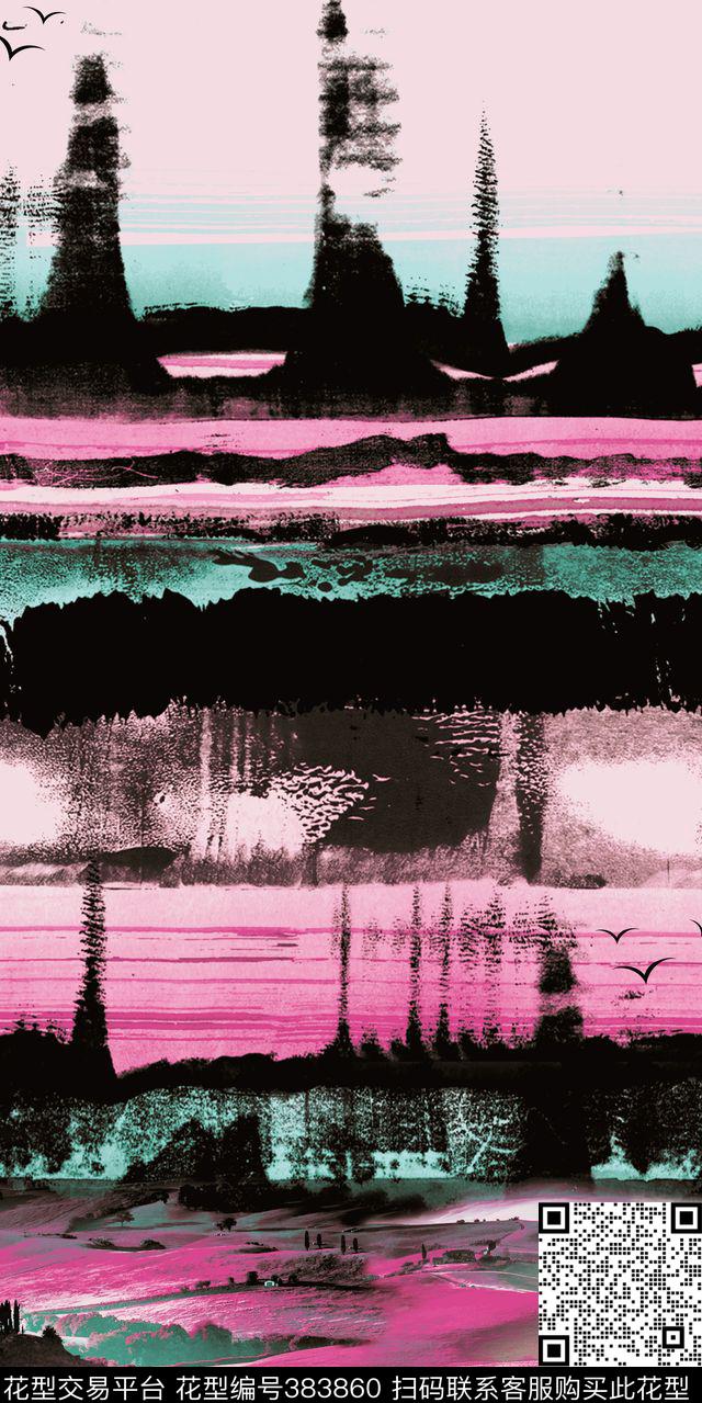 建筑风景风景数码印花华亿平台下载（图片编号: 383860） - 瓦栏（Walan）