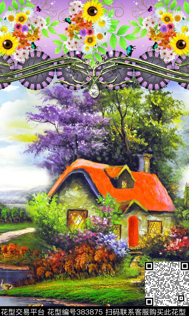 定位景观数码印花华亿平台下载（图片编号: 383875） - 瓦栏（Walan）