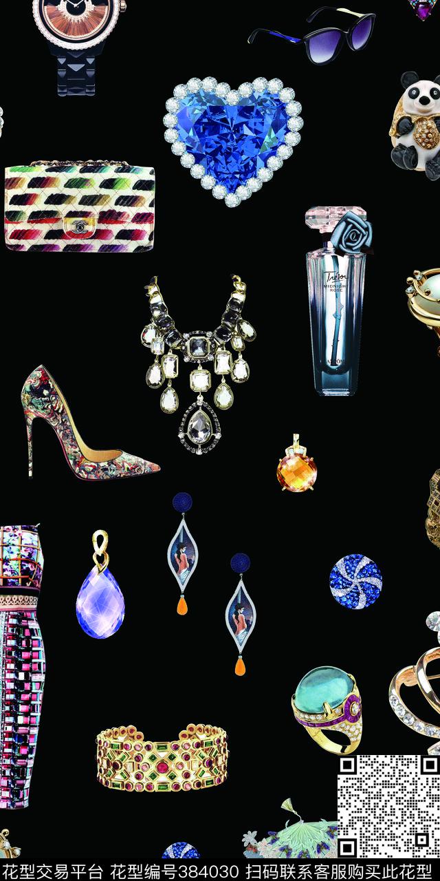 时尚饰品珠宝首饰器皿数码印花华亿平台下载（图片编号: 384030） - 瓦栏（Walan）