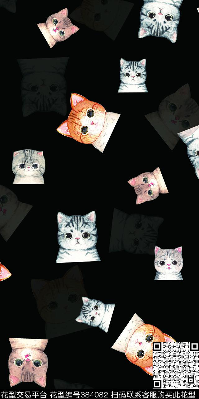 时尚动物数码印花华亿平台下载（图片编号: 384082） - 瓦栏（Walan）
