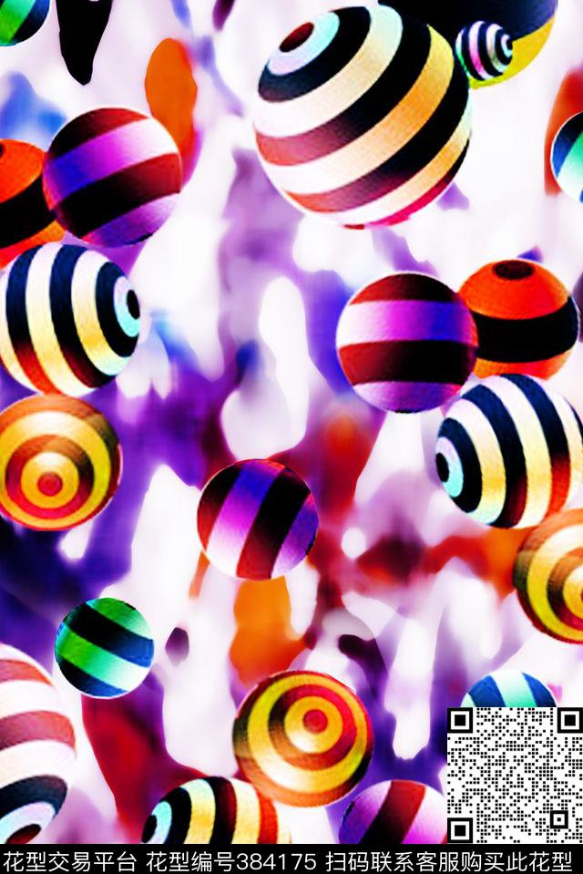 复古糖果面料华亿平台数码印花华亿平台下载（图片编号: 384175） - 瓦栏（Walan）