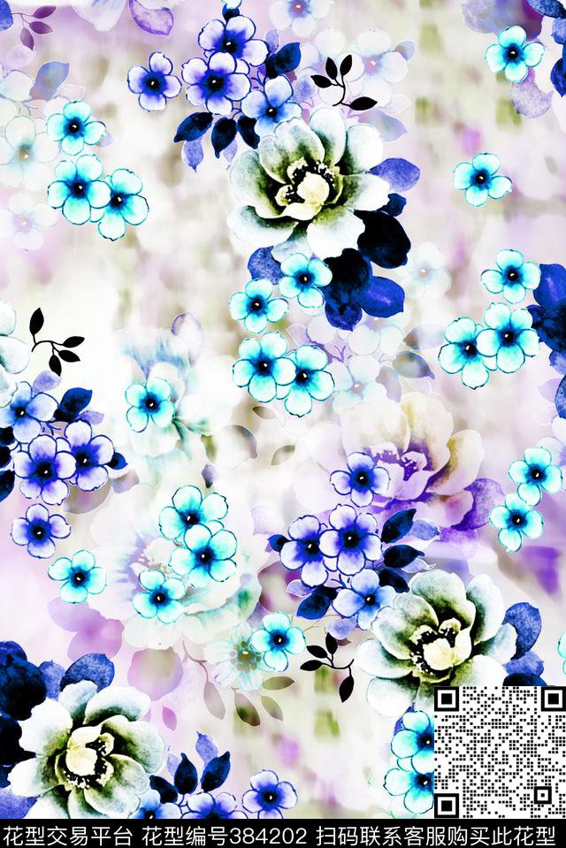 田园碎花面料华亿平台数码印花华亿平台下载（图片编号: 384202） - 瓦栏（Walan）