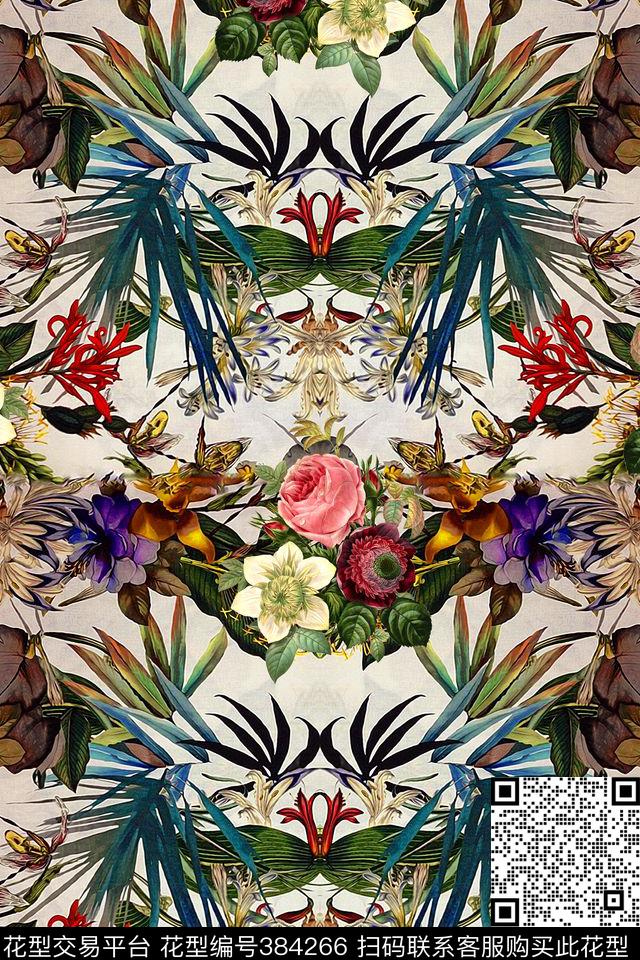 花印花图案数码印花华亿平台下载（图片编号: 384266） - 瓦栏（Walan）